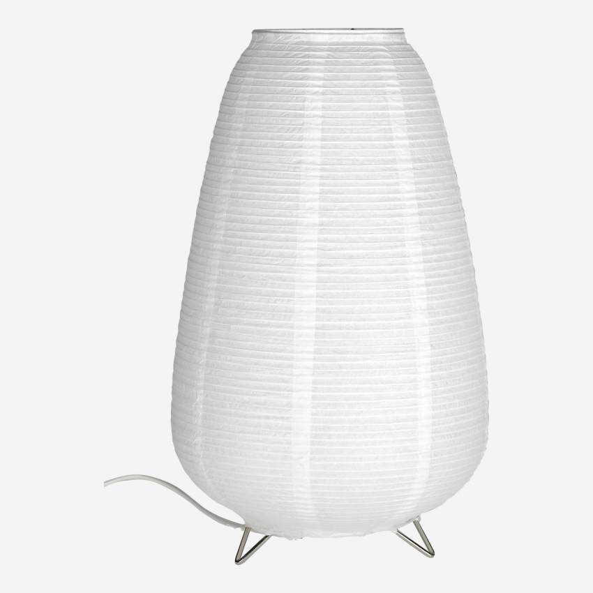 Lampe de table 37cm en papier blanc