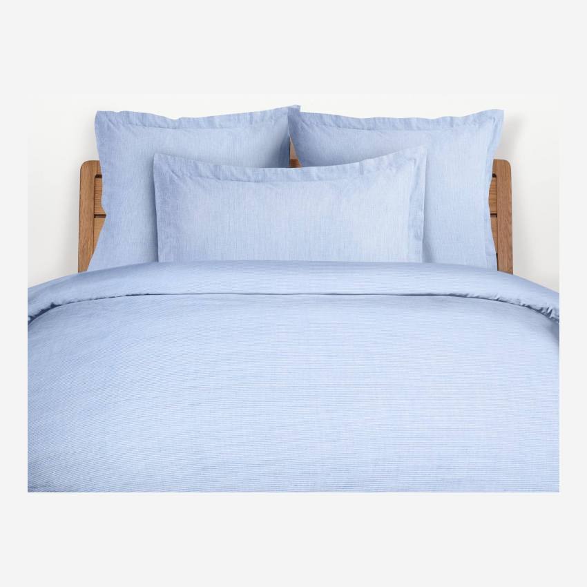 Bettbezug aus Baumwolle - 200 x 200 cm - Blau