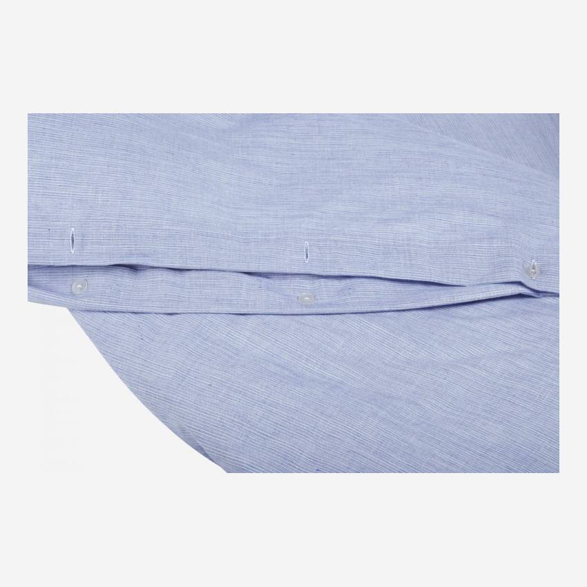Capa de edredão de algodão - 200 x 200 cm - Azul