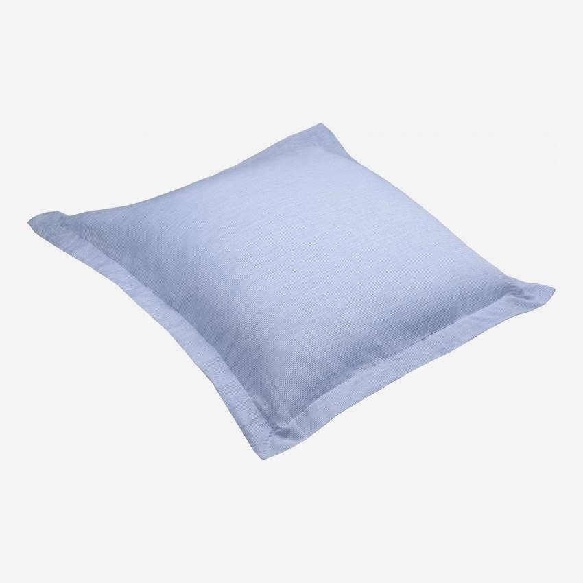 Taie d'oreiller en coton - 80 x 80 cm - Bleu clair