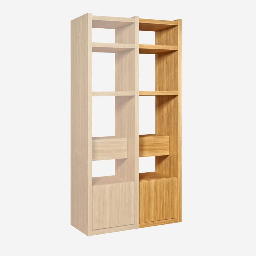 Extensão: pequeno modelo para estante de livros em madeira de carvalho