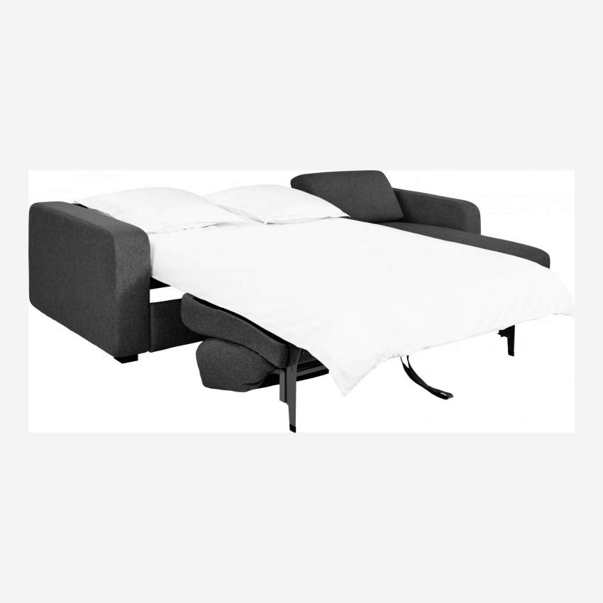 Canapé d'angle 3 places convertible en tissu - Gris
