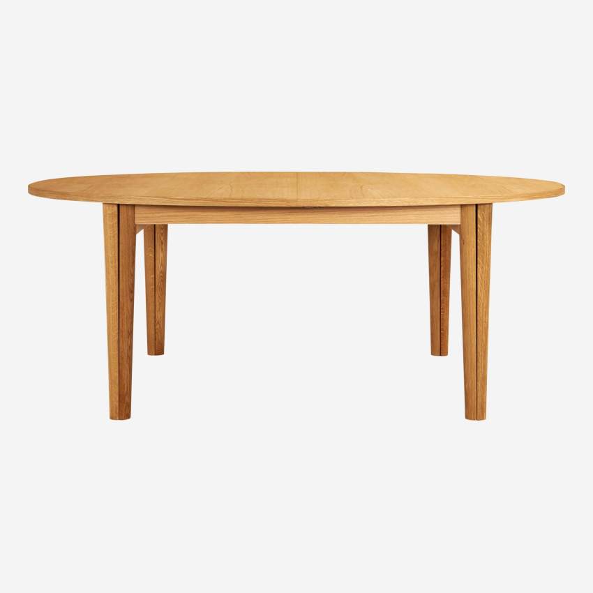 Table ovale extensible en chêne