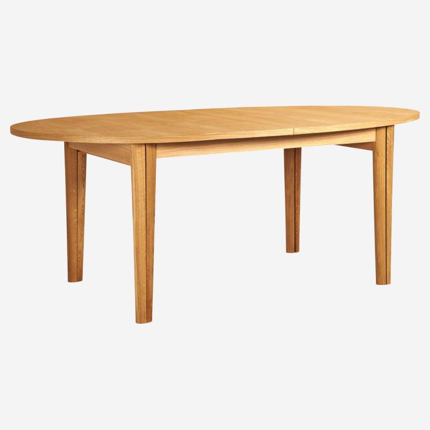 Table ovale extensible en chêne