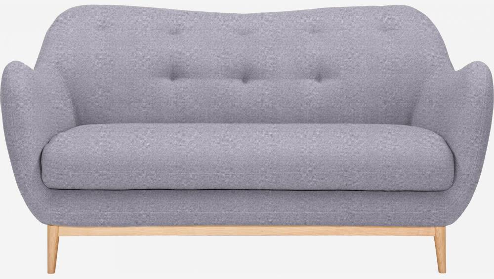 Sofá de tecido cinza de 2 lugares - Design by Adrien Carvès