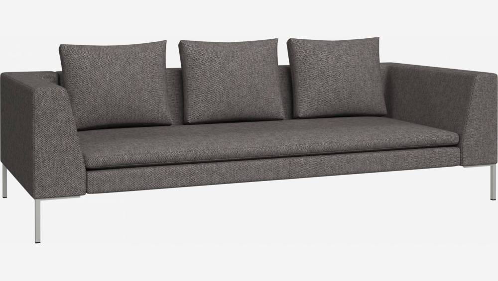 3-Sitzer-Sofa aus Bellagio-Stoff - Nachtgrau