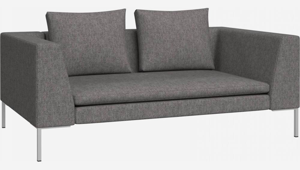 2-Sitzer-Sofa aus Bellagio-Stoff - Nachtgrau