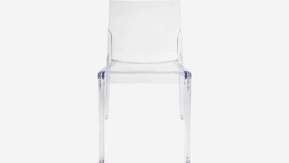Transparante plastic stoel