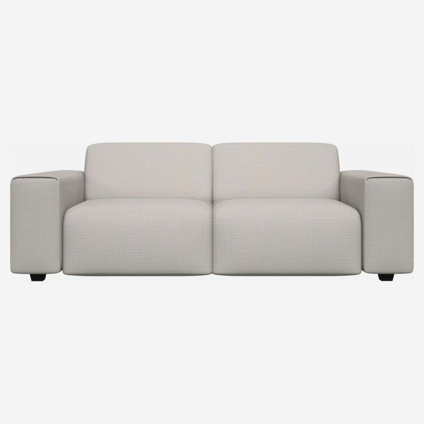 3-Sitzer Sofa aus Stoff, cremeweiß