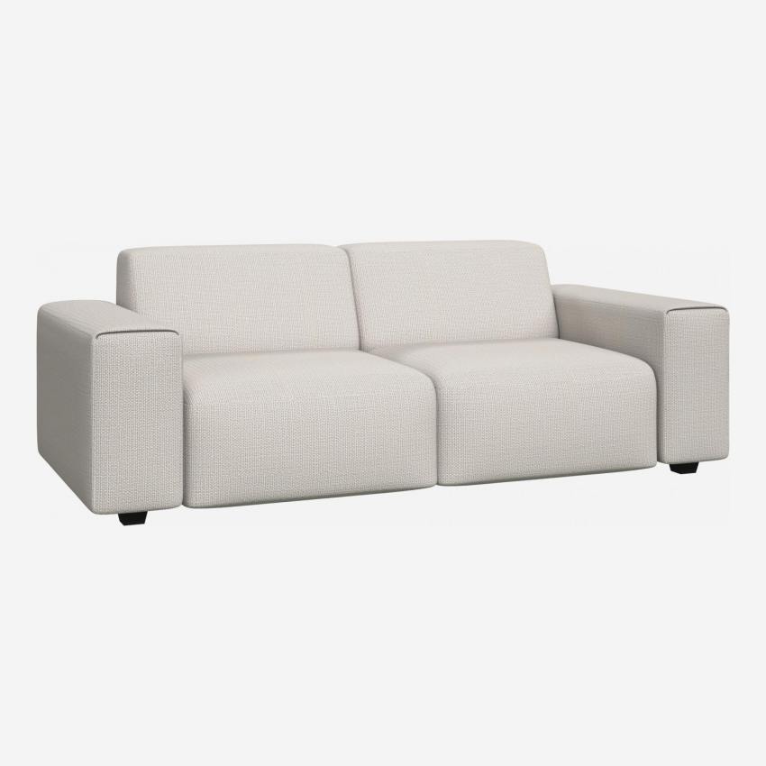 3-Sitzer Sofa aus Stoff, cremeweiß