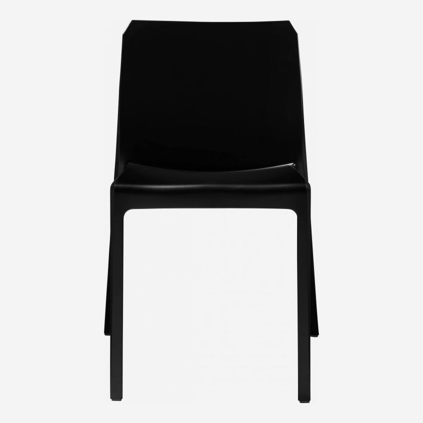 Cadeira em polipropileno e fibra de vidro - Preto