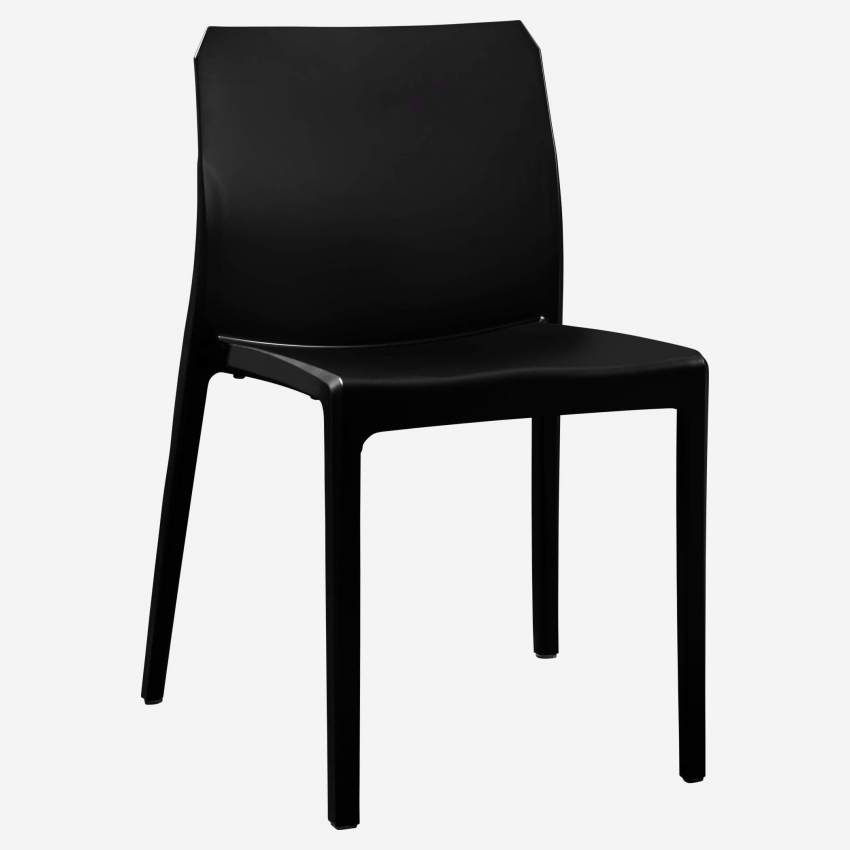 Stuhl aus Polypropylen und Glasfaser - Schwarz