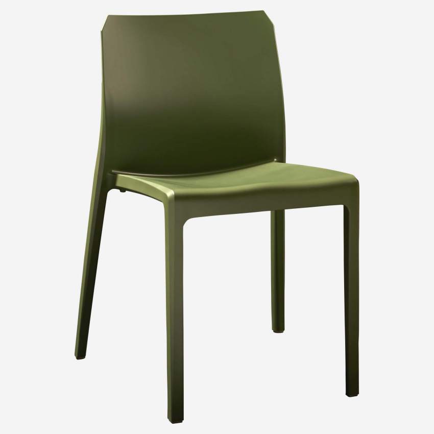 Cadeira em polipropileno e fibra de vidro - Verde