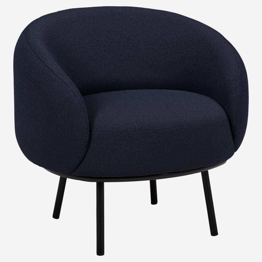 Sessel aus Stoff - Blau - Design by Adrien Carvès
