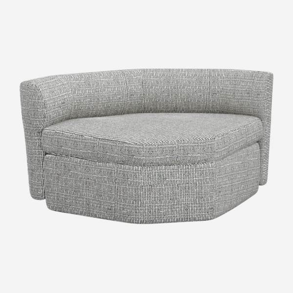 Sofá sem apoio de braços em tecido - Cinzento azur - Design by Anthony Guerrée