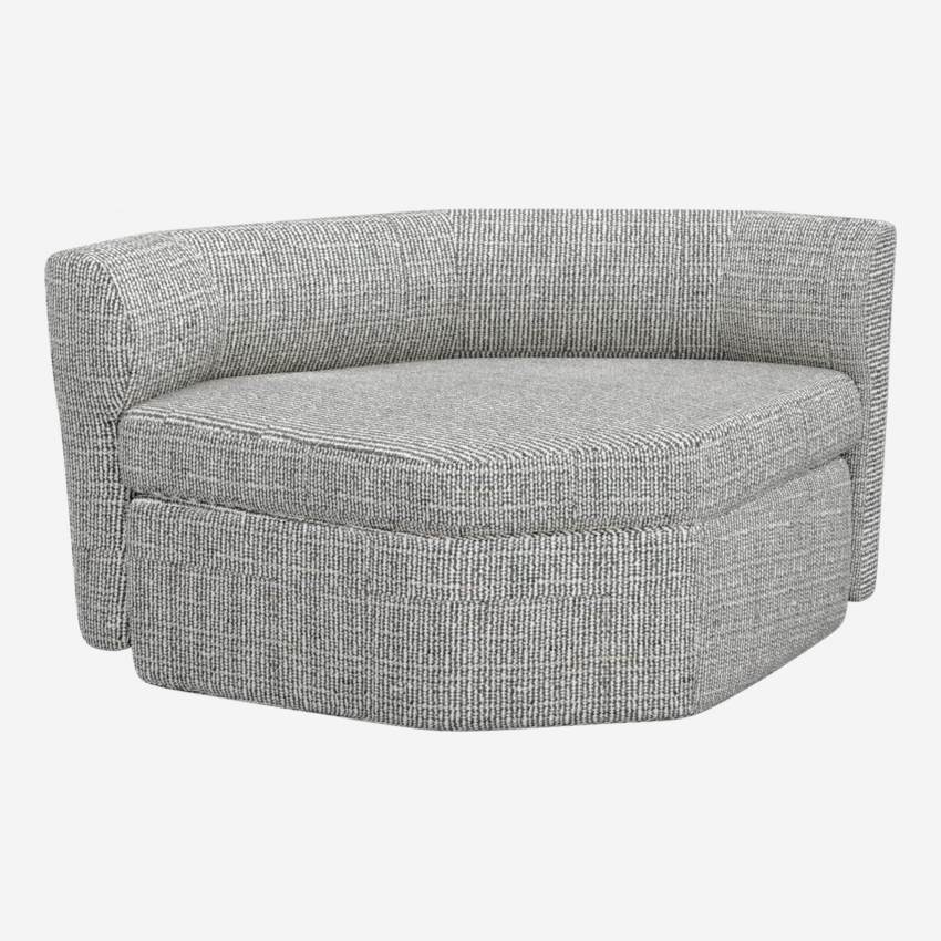 Sofá sem apoio de braços em tecido - Cinzento azur - Design by Anthony Guerrée