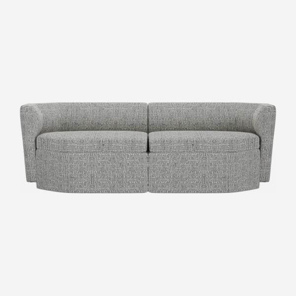 Modulares 2-Sitzer-Sofa aus Stoff - Azurgrau - Design by Anthony Guerrée