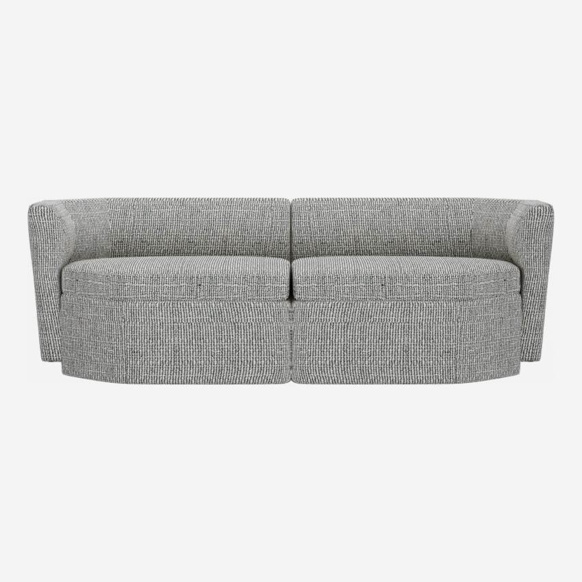 Sofá modular de 2 lugares em tecido - Cinzento azur - Design by Anthony Guerrée