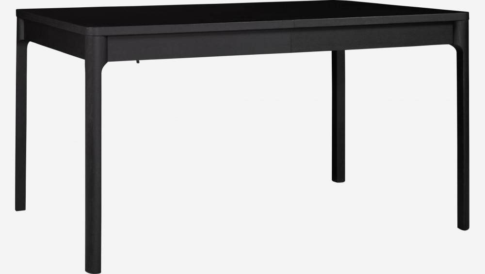 Table rectangulaire extensible en frêne - Noir