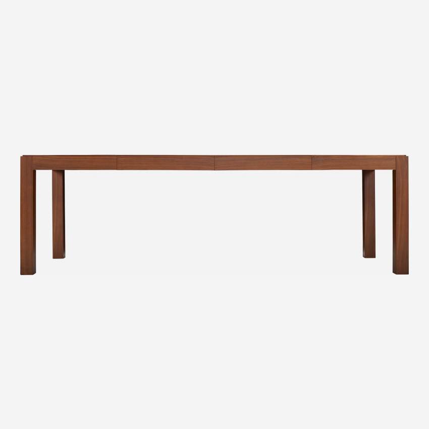 Table rectangulaire extensible en noyer