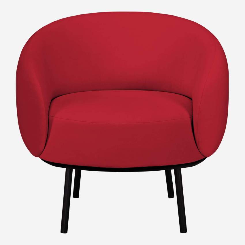 Poltrona in velluto - Rosso - Design by Adrien Carvès
