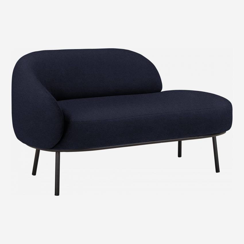 Chaise longue de tecido - Azul 
