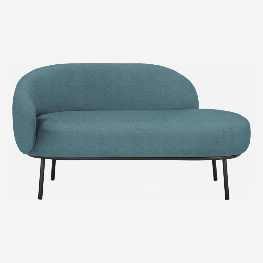 Chaise longue de tecido - Azul claro 