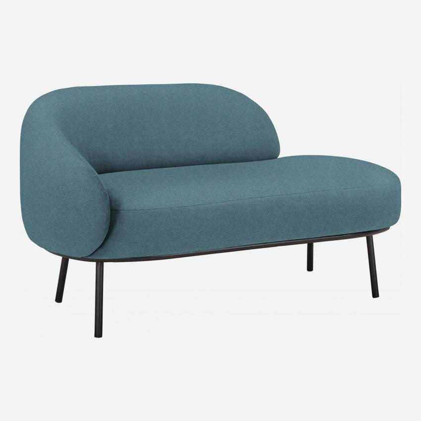 Chaise longue de tecido - Azul claro 