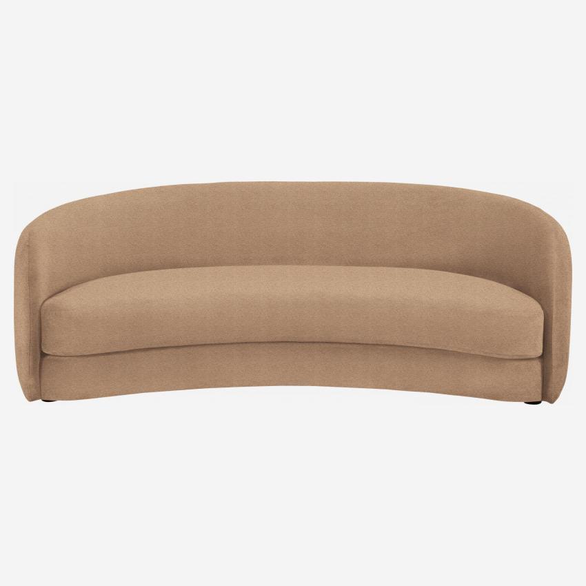 Gebogenes Sofa aus Stoff - Beige
