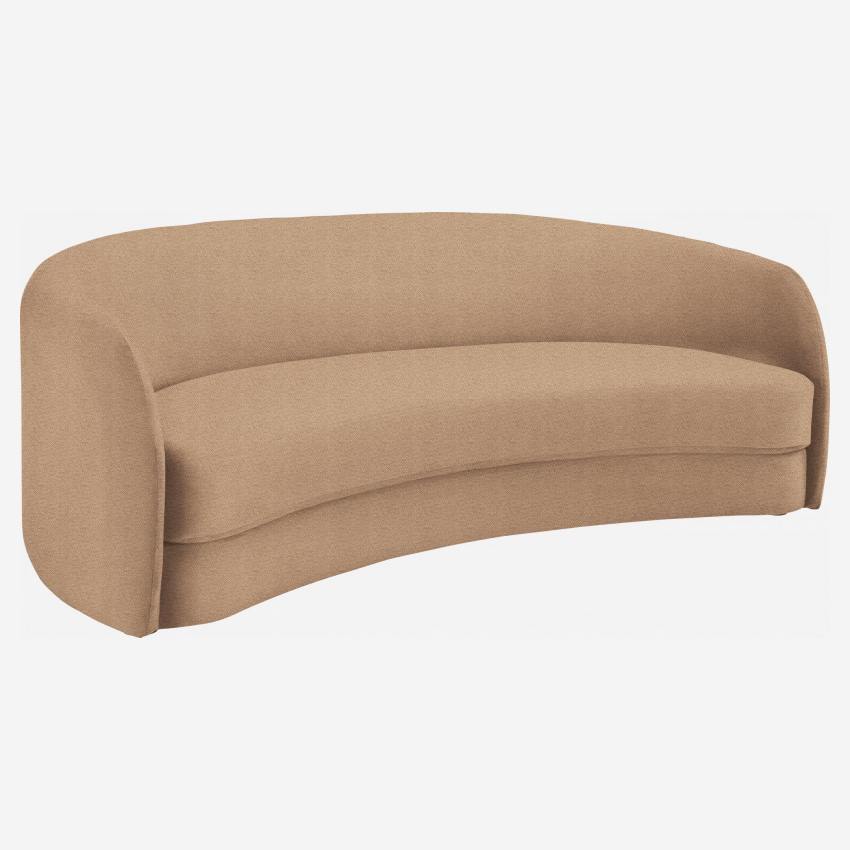Gebogenes Sofa aus Stoff - Beige