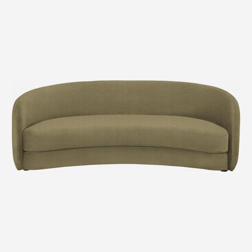 Gebogenes Sofa aus Stoff - Khaki 