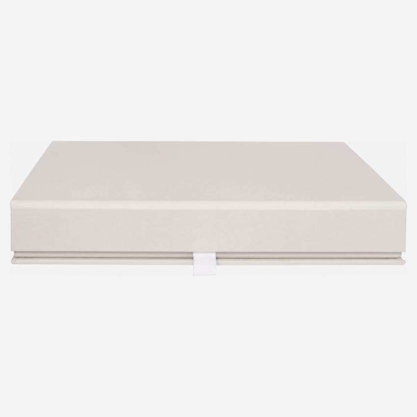 Guarda-joias em cartão – 26,5 x 5 x 19 cm – Cinzento