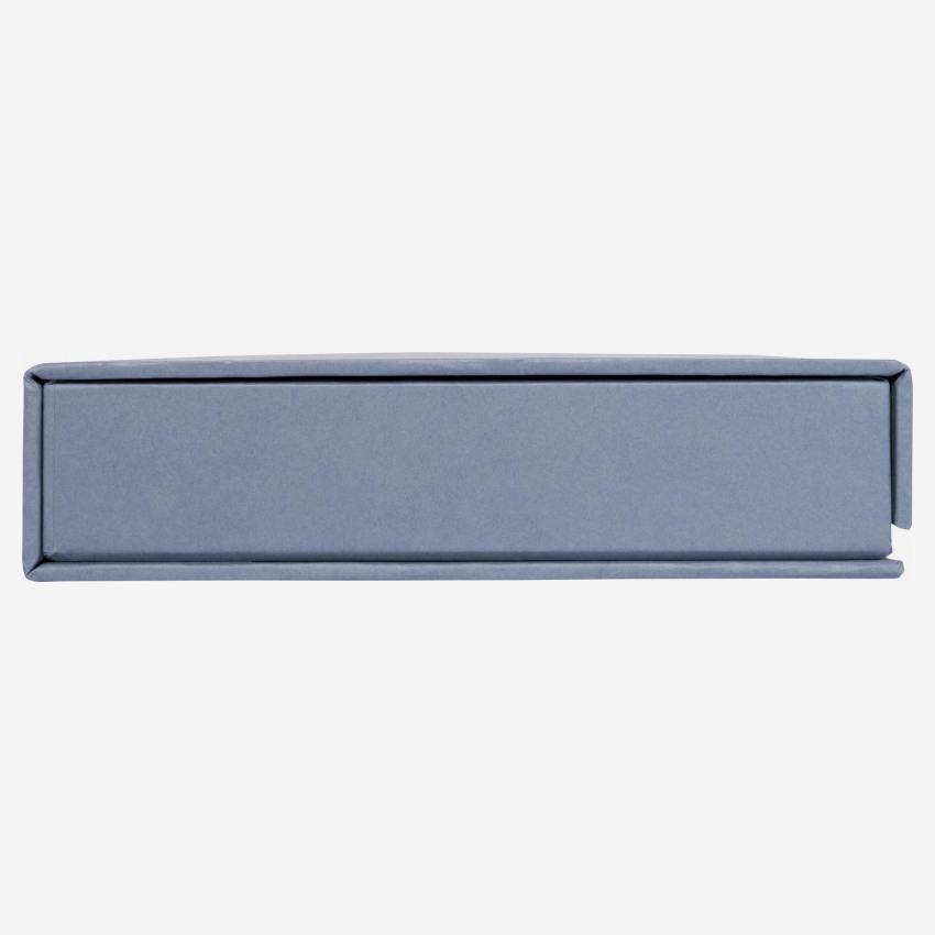 Scatola di cartone per gioielli - 26,5 x 5 x 19 cm - Blu