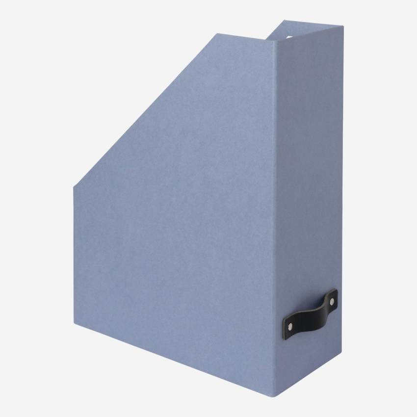 Kartonnen lectuurbak - 11,5 x 32 x 24,5 cm - Blauw