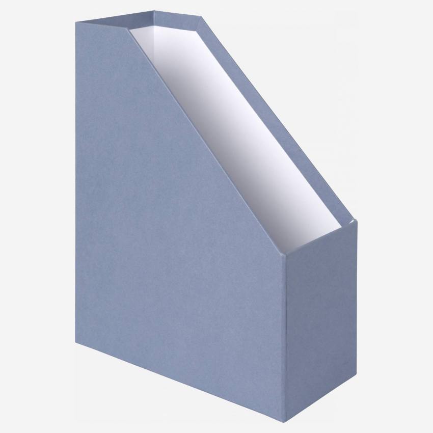 Range document en carton – 11,5 x 32 x 24,5 cm – Bleu