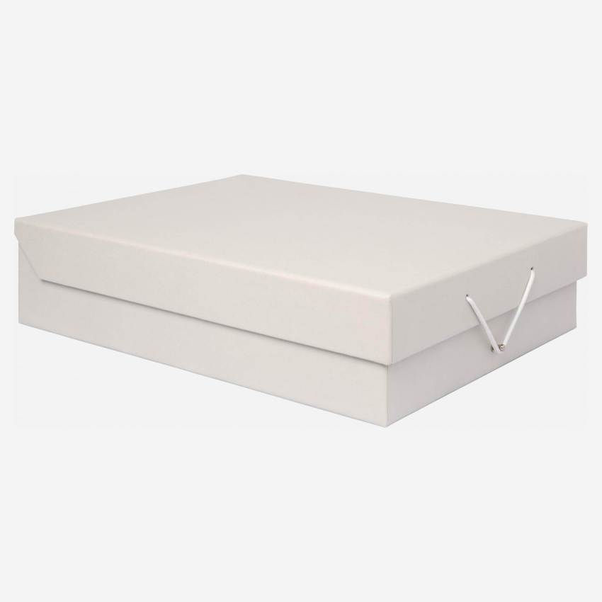3er-Set Boxen aus Pappkarton – Grau