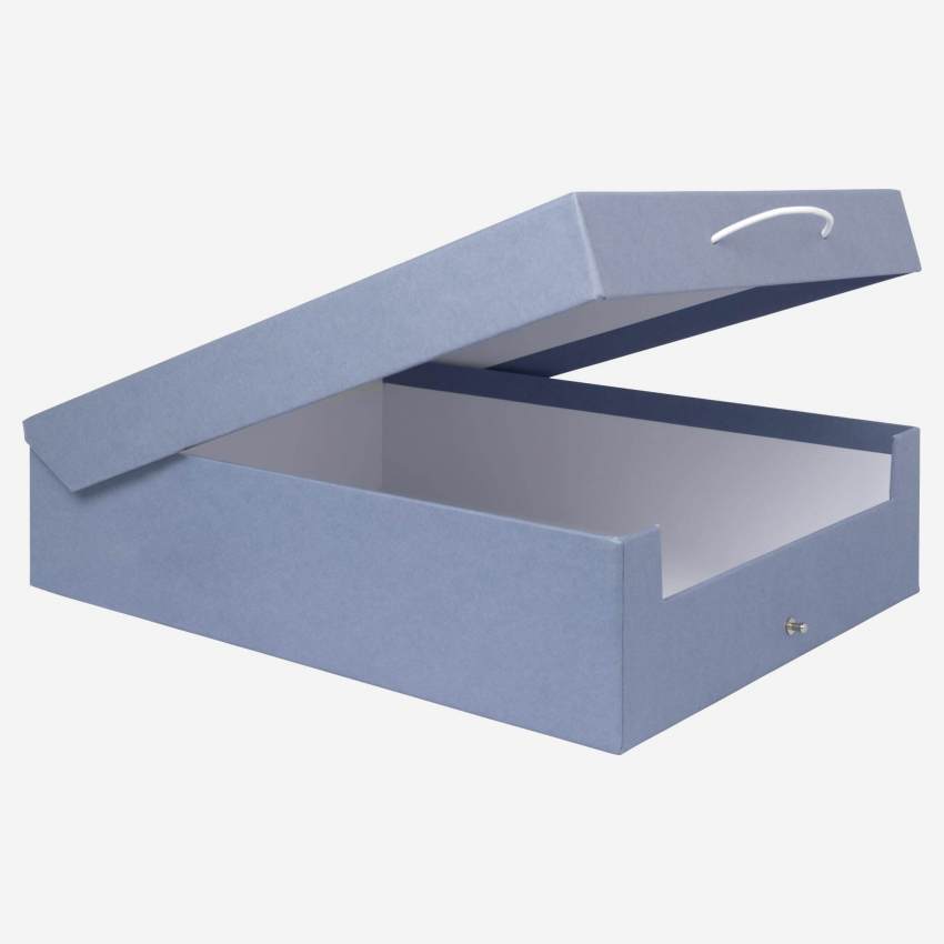3er-Set Boxen aus Pappkarton – Blau