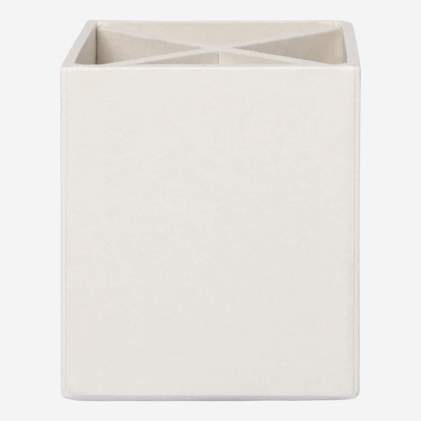 Schreibtisch-Organizer aus Pappkarton – 32 x 10,5 x 9,5 cm – Grau