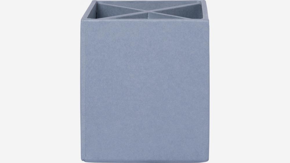Organisateur de bureau en carton – 32 x 10,5 x 9,5 cm – Bleu