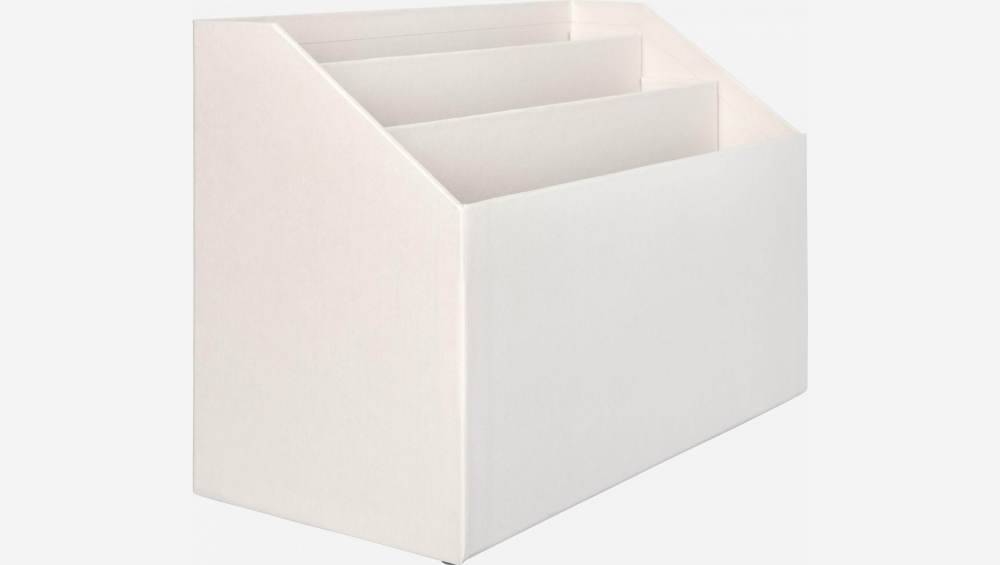 Organizador de documentos de cartón – 33 x 22,5 x 15,5 cm – Gris