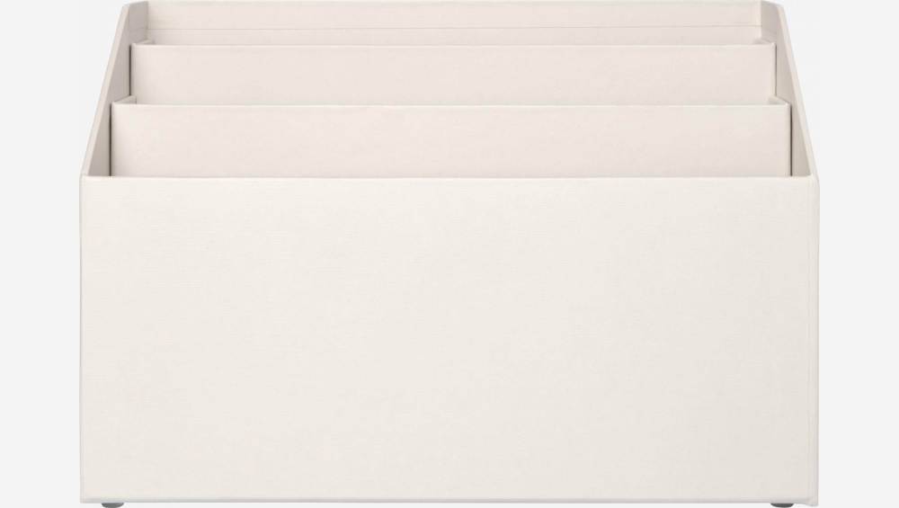 Organizador de documentos de cartón – 33 x 22,5 x 15,5 cm – Gris
