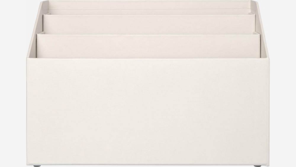 Organizador de documentos em cartão – 33 x 22,5 x 15,5 cm – Cinzento