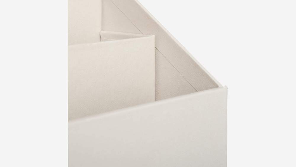 Organizzatore di documenti in cartone - 33 x 22,5 x 15,5 cm - Grigio