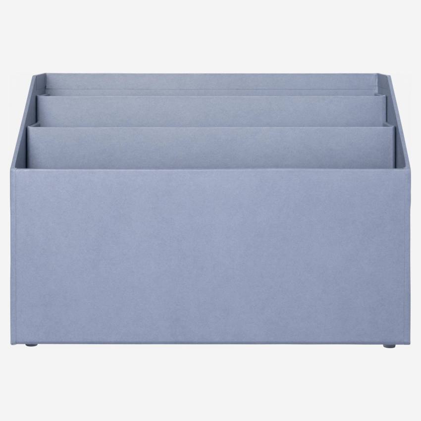 Dokumentablage aus Pappkarton – 33 x 22,5 x 15,5 cm – Blau