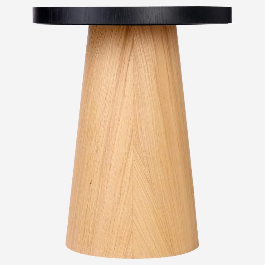 Tavolino d'appoggio champignon - Altezza 53.3 cm - Nero e naturale