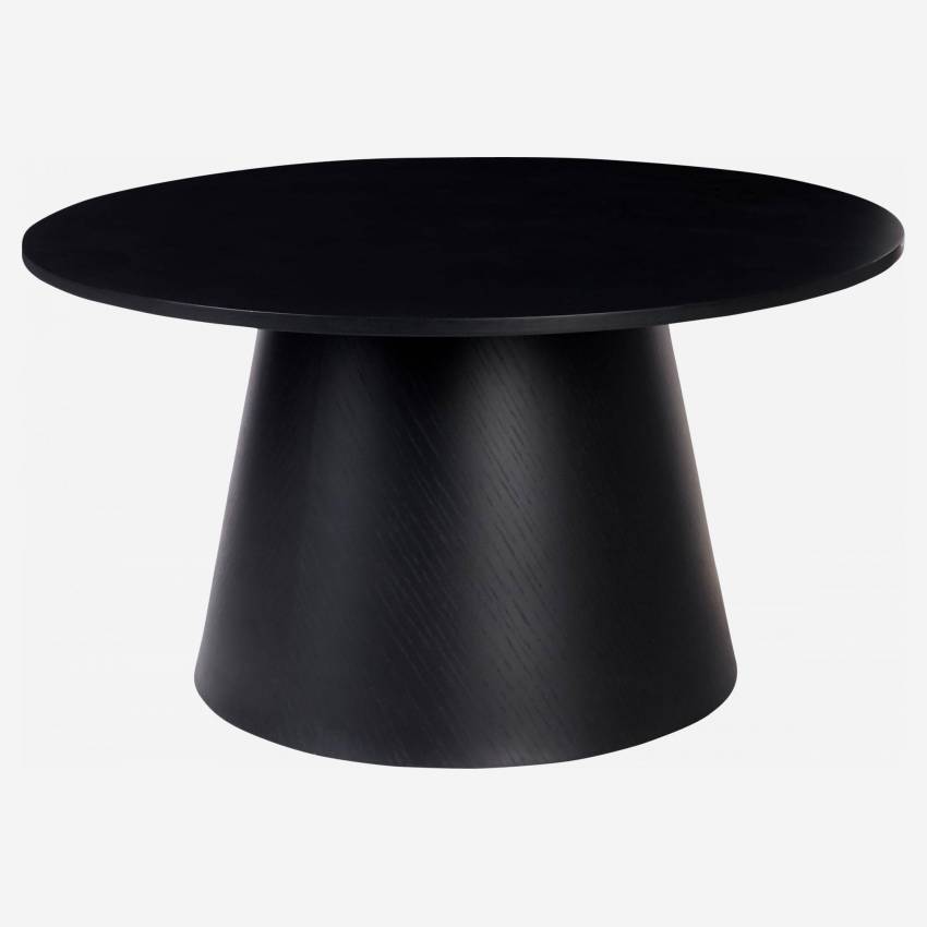 Tavolino d'appoggio champignon - Altezza 40 cm - Nero e naturale