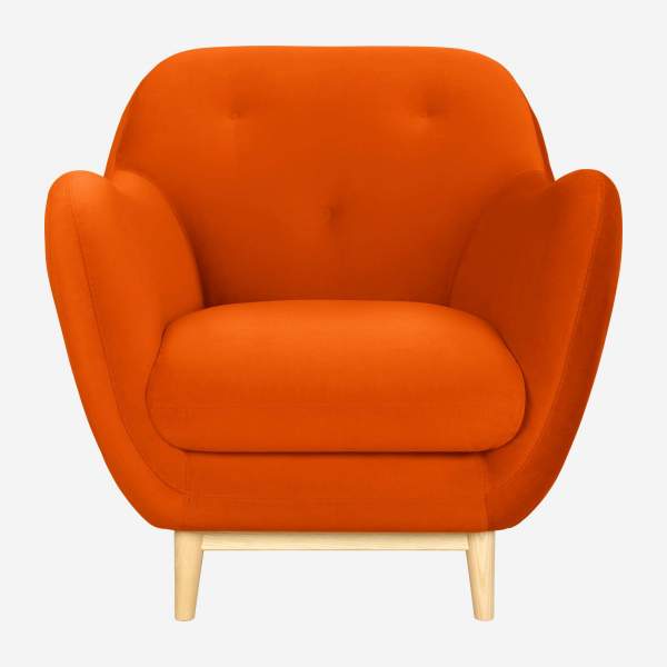 Butaca de terciopelo - Naranja - Diseñado por Adrien Carvès
