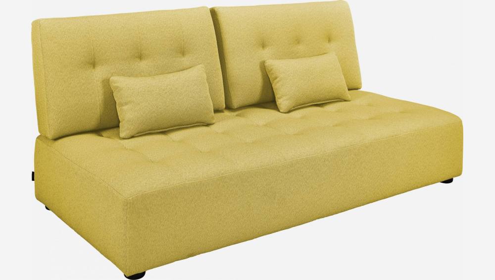 2-Sitzer-Sofa aus Stoff - Senfgelb