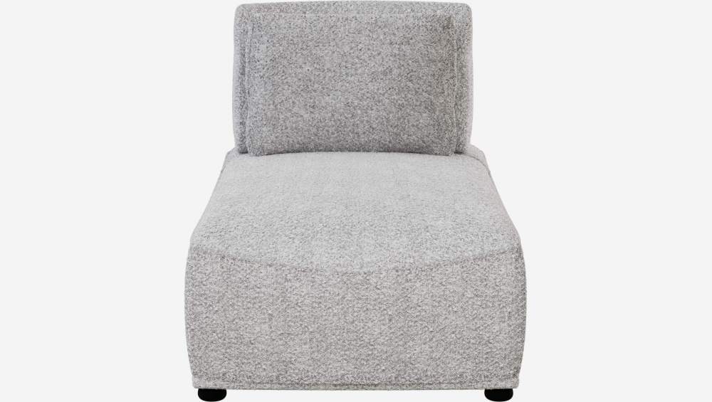 Chaise longue de tecido - Cinza