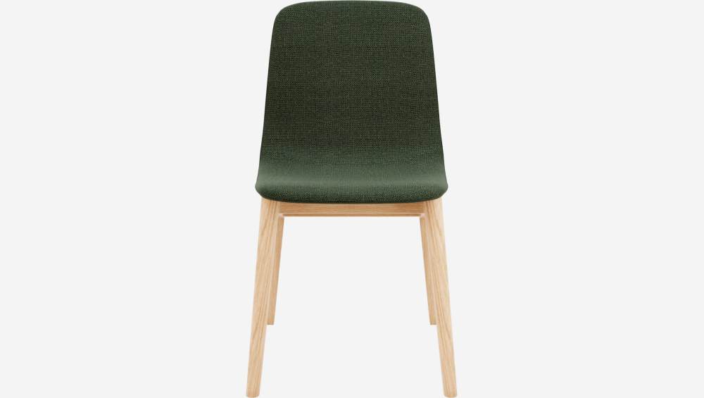 Stuhl aus Stoff und massiver Esche - Khakifarben - Design by Noé Duchaufour